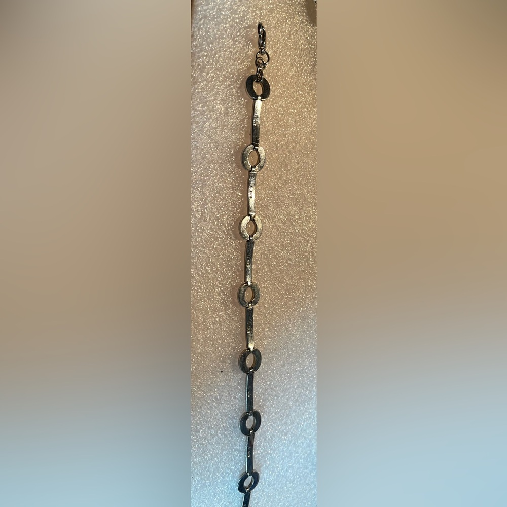 .925 Sterling Silver Bracelet With Black and Clear Beads.. Very Elegant. - Picture 6 of 9